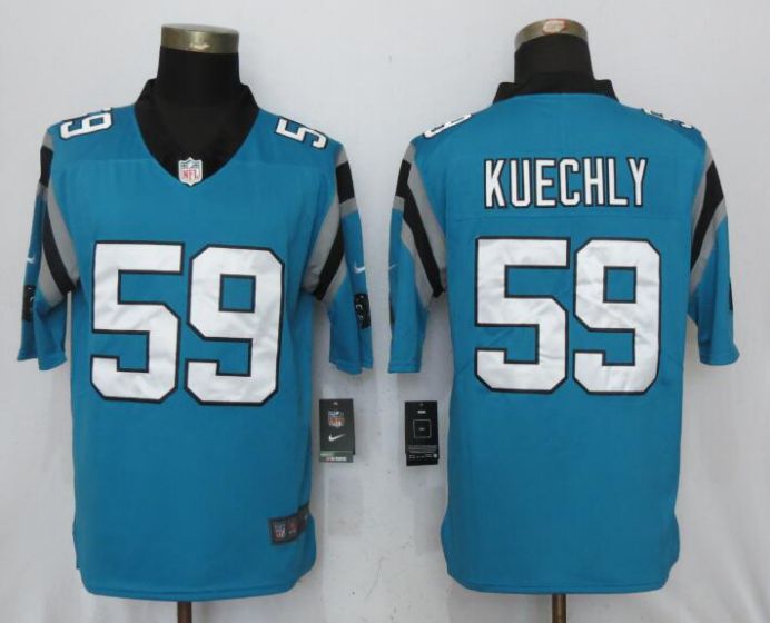Men NFL Nike Carolina Panthers #59 Kuechly Blue 2017 Vapor Untouchable Limited jersey->dallas cowboys->NFL Jersey
